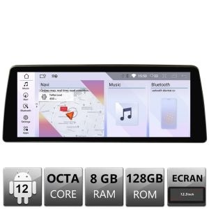 Navigatie BMW Seria 3 si Seria 5 E60 E90 2006-2012 cu ecran CIC Android ecran 12.3" 8+128 4G BT bm-11 12.3"+CIC-12.3-8+128