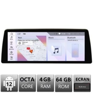 Navigatie BMW Seria 5 E60 2006-2012 cu ecran CCC Android ecran 10.25" 4+64 4G BT bm-11-e60 12.3"+CCC-10.25-4+64