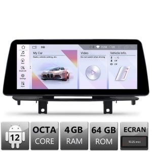 Navigatie BMW X5 X6 F15 F16 2016-2019 cu ecran EVO Android ecran 10.25" 4+64 4G BT bm-34 12.3"+EVO-10.25-4+64 - Img 2