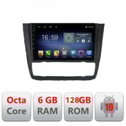 NAVIGAȚIE CARPAD ANDROID 10 DEDICATĂ BMW SERIA 1 E87 2007- ECRAN CAPACITIV OCTACORE 6GB RAM 128GB ROM DVR CARKIT BLUETOOTH MIRROR LINK KIT-BMW117+EDT-E609
