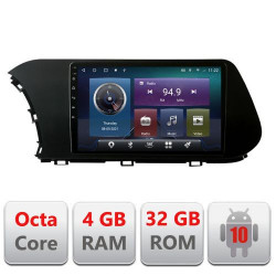 NAVIGATIE CARPAD ANDROID 10 DEDICATA HYUNDAI I20 2020 ECRAN 9" CAPACITIV INTERNET 3G WIFI PROCESOR CORTEX A9 OCTA CORE 4G RAM 32GB 1,6 GHZ DVR CARKIT BLUETOOTH MIRROR LINK MODEL KIT-I20+EDT-E409
