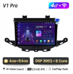 NAVIGATIE CARPAD ANDROID 10 DEDICATA OPEL ASTRA K ECRAN IPS 9" INTERNET WIFI SIM 4G PROCESOR OCTA CORE 4GB RAM 64GB MEMORIE INTERNA SUNET DSP DVR CARKIT BLUETOOTH CARPLAY ANDROID AUTO MODEL JUNSUN V1PRO