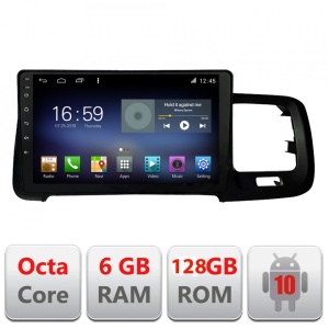 NAVIGATIE CARPAD ANDROID 10 DEDICATA VOLVO S60 2008-2014 ECRAN CAPACITIV OCTACORE 6GB RAM 128GB ROM DVR CARKIT BLUETOOTH MIRROR LINK MODEL LENOVO KIT-S60-08+EDT-E609
