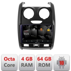 Navigatie Dacia Duster 2012-2019 5510-157 Android Octa Core 720p 4+64 DSP 360 camera carplay android auto KIT-157+NAM5510-A9Z