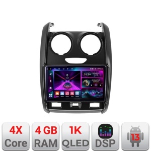 Navigatie Dacia Duster 2012-2019 A-157 4+64 InCell Display 1K Android Waze USB Navigatie Internet Youtube Radio KIT-157+EDT-E209-RK