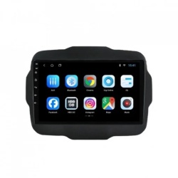 Navigatie dedicata cu Android Jeep Renegade dupa 2014, 2GB RAM, Radio GPS Dual Zone, Display HD IPS 9" Touchscreen, Internet Wi-Fi, Bluetooth, MirrorLink, USB, Waze