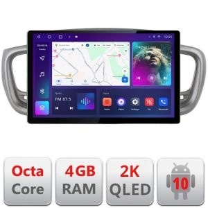 Navigatie dedicata Kia Sorento 2015-2018 N-6528 Edonav ecran 13" 2K 4+32 Android Waze USB Navigatie 4G 360 Toslink Youtube Rad KIT-6528+EDT-E413-2K+KIT-10-9
