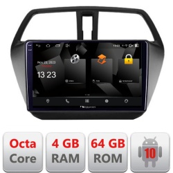Navigatie dedicata Nakamichi Suzuki S-Cross Quad Core 5510-337 Android Octa Core 720p 4+64 DSP 360 camera carplay android auto