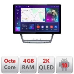 Navigatie dedicata Skoda Octavia 2 2005-2013 N-005 Edonav ecran 13" 2K 4+32 Android Waze USB Navigatie 4G 360 Toslink Youtube KIT-005+EDT-E413-2K+KIT-10-9