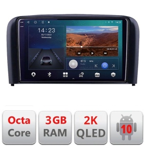 Navigatie dedicata Volvo S80 2004-2006 B-S80 Android Ecran 2K QLED octa core 3+32 carplay android auto KIT-S80+EDT-E309V3-2K