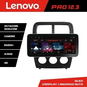 Navigatie Dodge Caliber 2010-2012 K-caliber Lenovo PRO 4+64 12.3 inch qled android 4G DSP gps internet S KIT-caliber+PRO-12.3-4+64