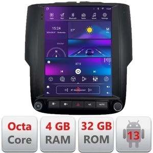 Navigatie Dodge Ram 2013-2018 Edonav Tesla Qled 9.7",Octacore,4Gb RAM,32Gb,4G,DSP,Carplay,Android Auto, 360, fibra optica, coaxial,Bluetooth kit-tesla-ram2500+EDT-E420