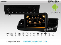NAVIGATIE DYNAVIN ECO E8X DEDICATA BMW SERIA 1 E81 E82 E87 E88 PLATFORMA D95 ANDROID INTERNET 3G WIFI CARKIT AFISAJ OBC PDC STICK WIFI CADOU