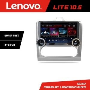Navigatie Ford Focus clima automata Kit-140-automatic Lenovo 8 core 4+64 10.5 inch Incell 1K android Wifi 5Ghz gps internet KIT-140-automatic+LITE-10.5-4+64