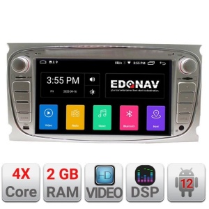Navigatie Ford Focus/Galaxy/Mondeo/S-max 2008-2011 internet 4 GB ram 4G LTE carplay android auto kit-ford+EDT-E200