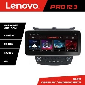 Navigatie Honda Accord 2004-2008 K-accord Lenovo PRO 8+256 12.3 inch qled android 4G DSP gps internet Q KIT-ACCORD+PRO-12.3-8+256+KIT-10-9