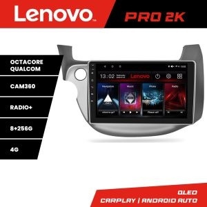 Navigatie Honda Fit 2008-2013 Android radio gps internet 8 core QLED 2K 8+256 360 Lenovo KIT-fit-08+PRO-2K-9-8+256