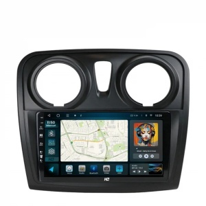Navigatie HUB64 Dacia Logan / Sandero, 4GB RAM, Android 13, Octacore, Slot Sim 4G, DSP, GPS, Wi-FI, Carplay, Android Auto, USB, Bluetooth, Waze, Touchscreen, 9 inch - Img 7