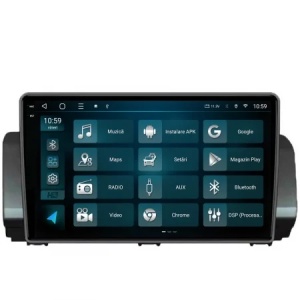 Navigatie HUB64 Dacia Sandero / Logan (2021-Prezent), 6GB RAM, Android 13, Octacore, Slot Sim 4G, DSP, GPS, Wi-FI, Carplay, Android Auto, USB, Bluetooth, Waze, Touchscreen, 10.1 Inch - Img 2
