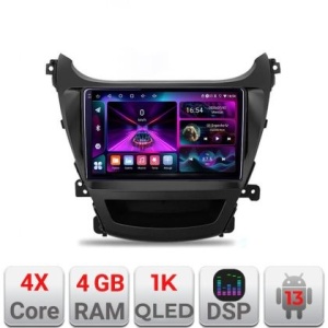 Navigatie Hyundai Elantra 2013-2015 A-359 4+64 InCell Display 1K Android Waze USB Navigatie Internet Youtube Radio KIT-359+EDT-E209-RK