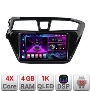 Navigatie Hyundai i20 2015-2018 A-517 4+64 InCell Display 1K Android Waze USB Navigatie Internet Youtube Radio KIT-517+EDT-E209-RK