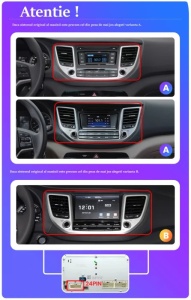 Navigatie Hyundai IX35 (2015-2018), Hyundai Tucson 3 (2015-2018), Android 12, 2GB RAM 32GB, google maps, youtube, waze, wifi, bluetooth