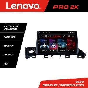 Navigatie Mazda 6 2018- Lenovo Kit-MAZDA6-18 8 core QLED 2K 4+64 360 Android Waze USB Navigatie Internet Youtube Radio KIT-mazda6-18+PRO-2K-9-4+64