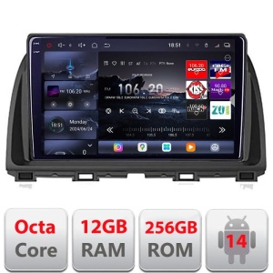Navigatie Mazda CX-5 2012-2016 Edotec Kit-212 cu Android Internet Bluetooth Radio GPS WIFI 8 core QLED 2K 12+256GB 360GB KIT-212+EDT-E810-2K
