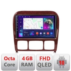 Navigatie Mercedes Clasa S 1998-2005 B-220 Android Ecran QLED octa core 4+64 carplay android auto