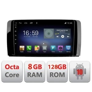 Navigatie MERCEDES R CLASS F-215 Octa Core cu Android Radio Bluetooth Internet GPS WIFI DSP 8+128GB 4G KIT-215+EDT-E609