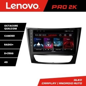 Navigatie Mercedes W211 W219 Lenovo Kit-090 8 core QLED 2K 8+256 360 Android Waze USB Navigatie Internet Youtube Radio KIT-090+PRO-2K-9-8+256