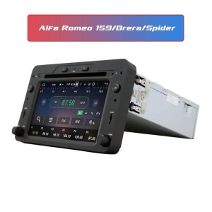 NAVIGATIE OEM LOOK CU DVD ANDROID DEDICATA ALFA ROMEO 159 SPIDER BRERA ECRAN IPS 7" INTERNET 4G OCTACORE 4GB + 64GB SUNET DSP DVR CARKIT BLUETOOTH GPS COMENZI PE VOLAN ANDROID AUTO CARPLAY WIRELESS