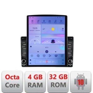 Navigatie Peugeot 307 G-307 ecran tip TESLA 9.7" cu Android Radio Bluetooth Internet GPS WIFI 4+32GB DSP 4G Octa Core KIT-307+EDT-E709
