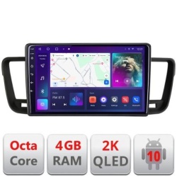 Navigatie Peugeot 508 C-5637 Android Octa Core Ecran 2K QLED GPS 4G 4+32GB 360 KIT-5637+EDT-E409-2K KIT-5637+EDT-E409-2K