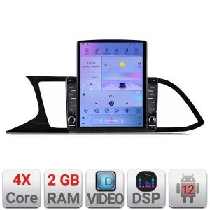 Navigatie Seat Leon MIB K-306 ecran tip TESLA 9.7" cu Android Radio Bluetooth Internet GPS WIFI 2+32 DSP Quad Core KIT-306+EDT-E708