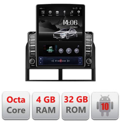 NAVIGATIE TESLA ANDROID DEDICATA JEEP GRAND CHEROKEE II 1999-2004 ECRAN VERTICAL IPS 9.7" WIFI SIM 4G OCTACORE 4 + 32GB SUNET DSP DVR CARKIT BLUETOOTH CARPLAY ANDROID AUTO WIRELESS GPS WAZE MODEL KIT-CHEROKEE-OLD+EDT-E709
