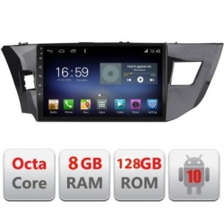 Navigatie Toyota Corolla 2013-2017 F-470 Octa Core cu Android Radio Bluetooth Internet GPS WIFI DSP 8+128GB 4G KIT-470+EDT-E610