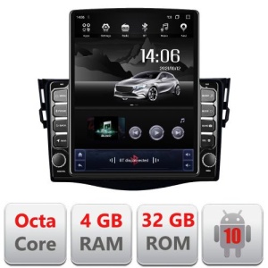 Navigatie Toyota RAV4 G-018 ecran tip TESLA 9.7" cu Android Radio Bluetooth Internet GPS WIFI 4+32GB DSP 4G Octa Core KIT-018+EDT-E709 - Img 3