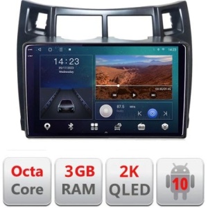 Navigatie Toyota Yaris 2008-2011 B-YARIS08 Android Ecran 2K QLED octa core 3+32 carplay android auto KIT-YARIS08+EDT-E309V3-2K KIT-YARIS08+EDT-E309V3-2K