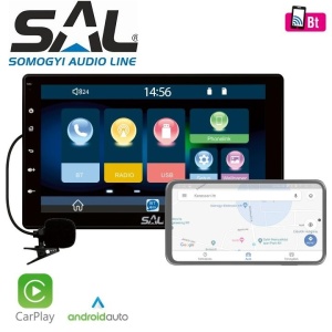 Navigatie Universala MP5 Player Auto SAL VB X1000 1DIN Display 7 inch 4 x 50W, Bluetooth, Radio FM, Carplay Wireless, Camera Video Marsarier Cadou