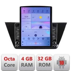 Navigatie VOLKSWAGEN TOURAN 2016- H-3144 ecran tip TESLA 9.7" cu Android Radio Bluetooth Internet GPS WIFI 4+32GB DSP KIT-3144+EDT-E710