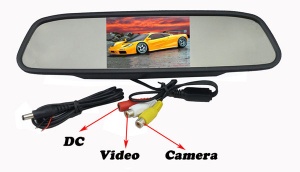 Oglinda Retrovizoare Monitor Tft Lcd 4,3’’ 2 Intrari Video Camera Marsarier / Tv Tuner Digital - Img 4
