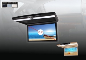 PLAFONIERA AUTO CU MONITOR LED 15,6'' REZOLUTIE FULL HD 1080P USB SD HDMI PLAYER INTRARE AUDIO/ VIDEO AUX ! MONTAJ CALIFICAT IN TOATA TARA ! - Img 2