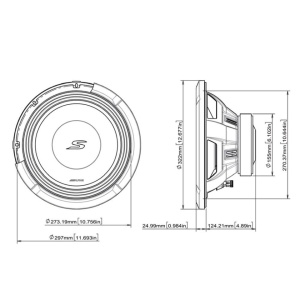 S2-W12D4 SUBWOOFER ALPINE DE 30CM (12″), 4Ω+4Ω, 1800W - Img 5