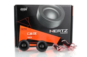 Tweetere Auto Hertz Cento C 26 OE, set componente, 26 mm, Putere 120W RMS, 4Ω, 92 db, 2 tweetere integrare OEM