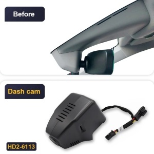 Camera DVR 4K FiTCAMX special conceput pentru Skoda Kodiaq Octavia Scala Kamiq Karoq Codek Enyaq Fabia Superb. Model 6113, gri.