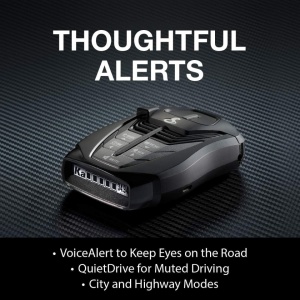 Detector radar portabil Cobra RAD 480i pentru radarele si pistoalele laser de ultima generatie, Tehnologie LaserEye pentru protectie 360°, Filtrarea alertelor false Next Gen IVT™ , Conectivitate Bluetooth pentru Drive Smarter, Baza de date Defender