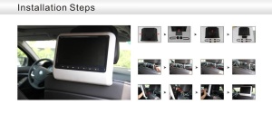 DVD PLAYER AUTO DE TETIERA CREM LCD 9'' USB / SD PLAYER REZOLUTIE HD JOCURI JOYSTICK WIRELESS MONTAJ CALIFICAT IN TOATA TARA ! MODEL CARTEK CK-DV9917 - Img 14