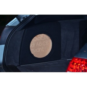 INCINTA INCHISA SUBWOOFER DEDICAT AUDI A6 C6 AVANT, 250 MM, 15L