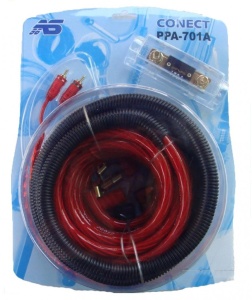 Kit De Cabluri Subwoofer Pentru Instalare Amplificator Auto 50mm² Cupru Alfatec PPA-701A